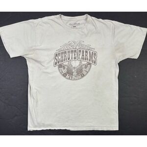 The Office Schrute Farms  T-Shirt Men's XXL Beige Short Sleeve 2018